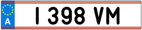 Trailer License Plate